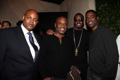 NEW YORK, NY - NOVEMBER 05:  Harve Pierre, LA Reid, Sean "Diddy" Combs and Chris Rock at Butter on November 5, 2015 in New York City.  (Photo by Shareif Ziyadat/Getty Images) *** Local Caption *** Harve Pierre; LA Reid; Sean "Diddy" Combs; Chris Rock