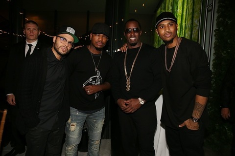 NEW YORK, NY - NOVEMBER 05:  Richie Akiva, Neyo, Sean "Diddy" Combs and Trey Songz at Butter on November 5, 2015 in New York City.  (Photo by Shareif Ziyadat/Getty Images) *** Local Caption *** Richie Akiva; Neyo; Sean "Diddy" Combs; Trey Songz