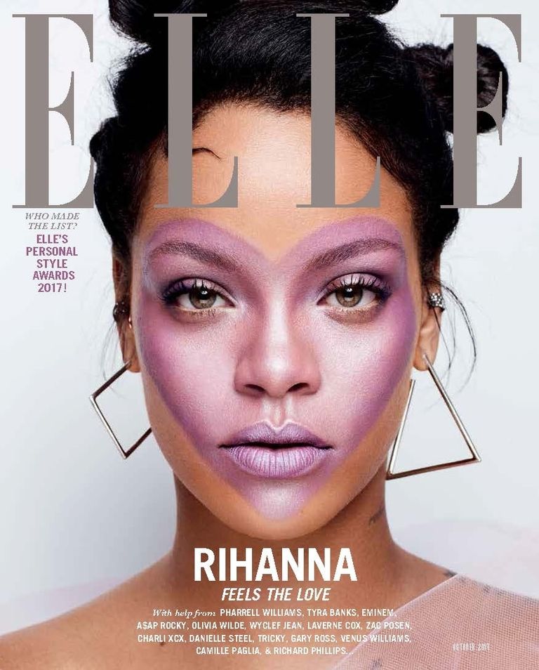 Rihanna jolie comme un c ur en  couverture de  Elle 