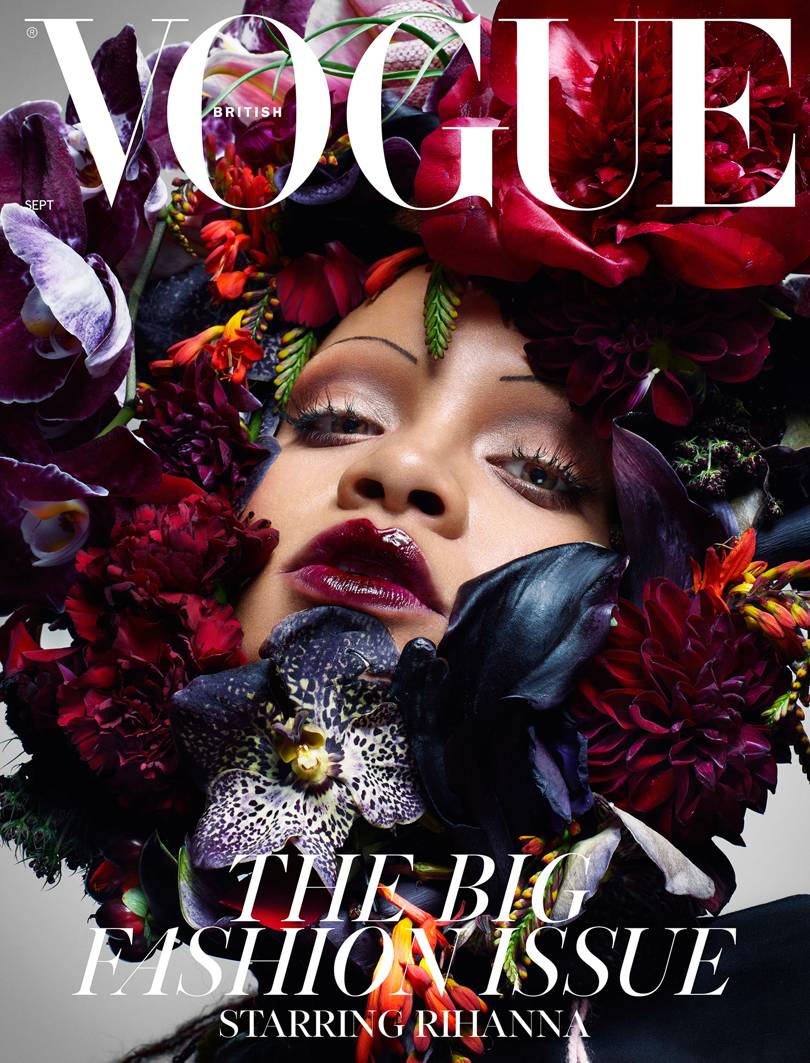 Rihanna marque  l histoire en couverture du Vogue  UK TRACE FR